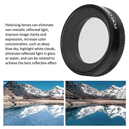 Socobeta CPL Objektivfilter Schutzglas Wasserdichtes Zubehör Polarisationsfilter für Action Motion Kamera Kameraobjektiv – Bild 3