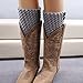 FAYBOX Women's Short Leg Warmer Crochet Boot Cover