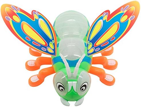 TECHEGE Toys Bump'n'Go Happy Bee - Beautiful Lights - Fun Music - Great for Kids - Stinger Free!