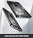 Poetic Galaxy Note 10 Case, Premium Hybrid Protective Clear Bumper Cover, Rugged Lightweight, Military Grade Drop Tested, Affinity Series, for Samsung Galaxy Note 10, Frost Clear/Black