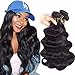QTHAIR 14A Grade Brazilian Virgin Hair Body Wave 28 26 24 22inch Natural Black 100% Unprocessed Brazilian Virgin Human Hair Body Wave Long Human Hair Bundles