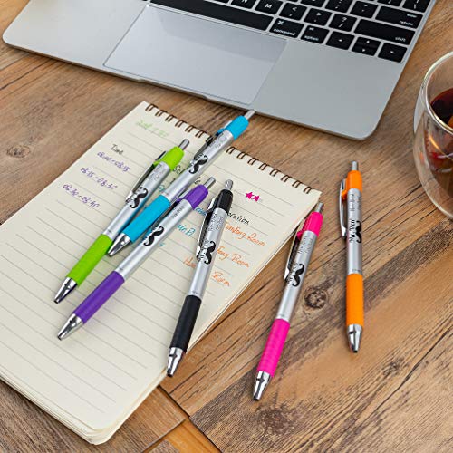 Mr. Pen No Bleed Pens, Bible Pens, Fine Tip, Assorted Color, Pack of 6