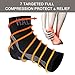 Plantar Fasciitis Socks Compression Foot Sleeve with Arch & Ankle Support for Men & Women Relive Pains for Heels & Improves Circulation for Better Foot Health (Black & Gray, 1 Pair)