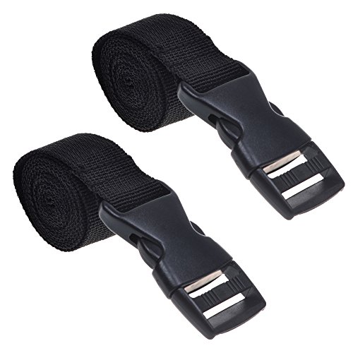 Cosmos ® Pack of 2 Black Color Mattress Backpack Sleeping Bag Straps