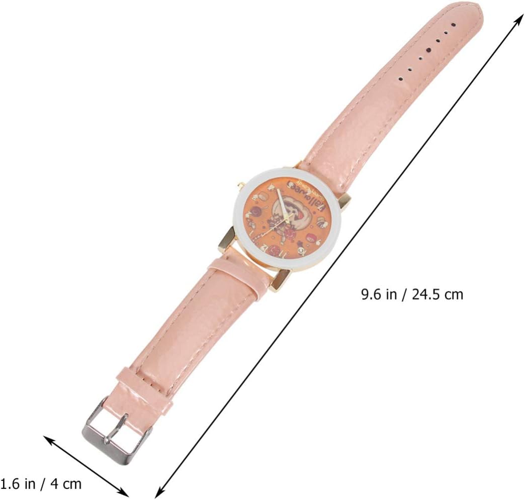 Balacoo 1pc Women Wristwatch Fashionable Lucky Beautiful Scale Halloween Pumpkin Wristwatch Quartz Watch Elegant Watch Jewelry for Girls Ladies - Image 3