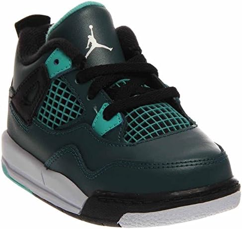 nike air jordan 4 retro BT infant toddler trainers 308500 sneakers shoes (UK 3.5 us 4C EU 19.5, teal white black retro 330)