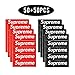 Supreme Sticker 100 PCS Supreme Waterproof and Oil Proof Sticker Decal for Skateboard Laptop Toy car Luggage (Red+Black) (RED+Black)