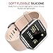 Fitbit Blaze Accessories Classic Band Large, UMTele Soft Silicone Replacement Sport Strap Band with Quick Release Pins for Fitbit Blaze Smart Fitness Watch Nude, Frame Not Included (6.7