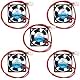WINSINN 30mm Fan 24V Dual Ball Bearing DC Brushless Quiet Cooling 3010 30x10mm for 3D Printer Extruder Hotend V6 V5 CPU Arduino - 2Pin 0.1A 1.2W 9000+-5% RPM (Pack of 5Pcs)