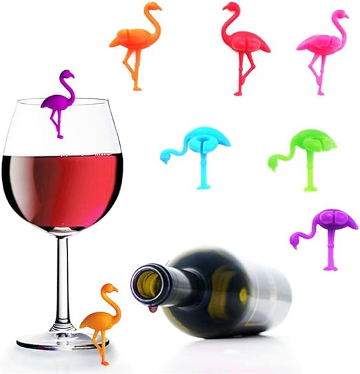 Bar Uooker Silikon Getranke Marker 12 Stuck Tischdekoration Silikon Erkennungsmarkierer Fur Party Heimgebrauch Weinglasmarkierer Glasmarkierer Anhanger Compte En Banque Kuche Kochen Backen