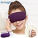 Grinigh Sleep Hot Steam Eye Mask with USB Heated Lavender Scented Eye Pillow with Soft Cover for Eye Relax - Purple