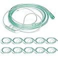 10 Pack High Flow Soft Oxygen Cannulas and 7’ Delicate Tubing with Standard Connection