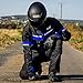 HWK Mesh Motorcycle Jacket Riding Air Motorbike Jacket Biker CE Armored Breathable (Medium, Blue)