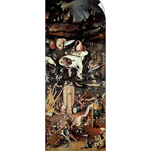 Canvas on Demand Hieronymus Bosch Wall Peel Wall Art Print Entitled The Garden Earthly Delights: Hell, Right Wing Triptych, c.1500 29