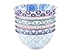 Gulee 24 Ounce Premium Porcelain Bowls Set - Great for Cereal, Soup, Salad, Rice or Pasta - 6 Vibrant Designs - Large Capacity - Heat and Cold Resistant Ceramic - Dishwasher and Microwave Safe