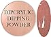 SHEBA NAILS Dipcrylic Dip Dipping Powder Heavy Metal ROSE GOLD - 1oz Jar