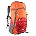 G4Free Lightweight Packable Hiking Backpack 35L Travel Camping Daypack Foldable (Orange/Red)