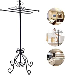 M-TOP - Toallero con pie Cromado, Soporte de baño Elegante ...