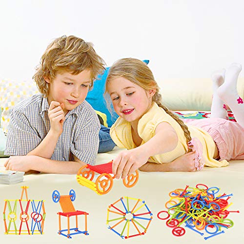 Building Toy, NextX 300 Pieces Educational Building Toy, Toy Stem Learning Set for Boys and Girls Ages  3 4 5 6 7 8 9 10  Year Old Enginnering and Educational Kit - Thumbnail 4