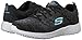 Skechers Sport Women's Burst Fashion Sneaker,Black/White,8.5 M US