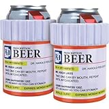 The Prescription Kool Koozie (Set of 2) -Insulated Foam Can Holder