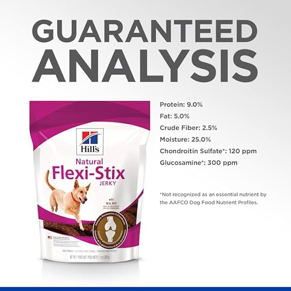 HILL’S NATURAL FLEXI-STIX DOG TREATS, BEEF JERKY, 7.1 OZ. BAG