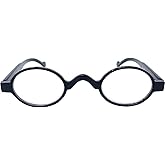 Incredible Bargains The Osbourne Vintage Professor Oval Round Reading Glasses Spring Hinge Readers
