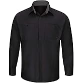 Red Kap Men's Long Sleeve Performance Plus Shop Shirt with Oilblok Technology