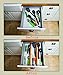 Bamboo Expandable/Adjustable Drawer Dividers/Organizers by ADORN, Tension Spring Loaded, Custom Fit, Eco-Friendly, Set of 4