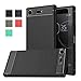 Sony Xperia XZ1 Compact Case, Dretal Carbon Fiber Shock Resistant Brushed Texture Soft TPU Phone case Anti-fingerprint Flexible Full-body Protective Cover For SONY Xperia XZ1 Compact/G8841 (Black)