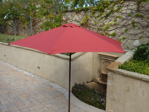 Formosa Covers 9ft Umbrella Replacement Canopy 6 Ribs in Brick Red (Canopy Only) - Thumbnail 4