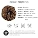 Rose bud Messy Bun Hair Pieces For Women Hair Bun Extension Updo Curly Messy Bun Scrunchie Light Brown