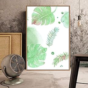 Floating Framed Canvas Wall Art for Living Room, Bedroom Watercolor Canvas Prints for Home Decoration Ready to Hang - 16x24 inches