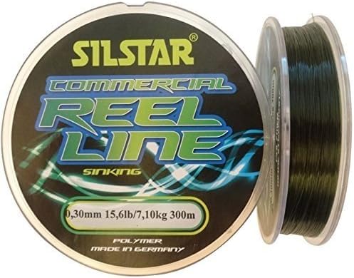 SILSTAR 300m Spools of COMMERCIAL SINKING Quality Polymer Fishing Line suitable for Coarse and Tournament (8 Strains from 4.2lb to 15.6lb) (300m of 4.2lb / 1.90kg to 0.14mm)