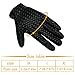 Lonew Touch Screen Gloves, Winter Warm Thermal Gloves Black Gel Men & Women Gloves for Cycling, Running, Climbing and Winter Outdoor Sports - Waterproof & Windproof and Adjustable Size