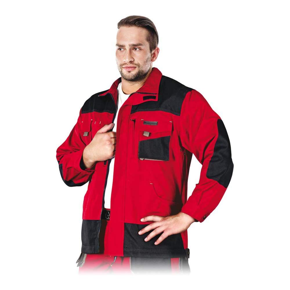 Leber&Hollman LH-FMN-J_CBSS Formen Protective Jacket, Red-Black-Grey, S Size