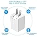 iPhone Charger, YOKERSU Dual Port Travel Wall Power Adapter 2.4A Fast Charging Nylon Braided Lightning Cable 2Pack (6ft) Data Charge Sync Cable for iPhone 7/6S Plus/5S, iPod, iPad
