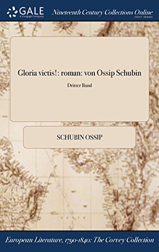 Gloria victis!: roman: von Ossip Schubin; Dritter Band (German Edition)