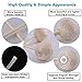 NZQXJXZ Magnetic Curtain Tiebacks for Windows, Drape Tiebacks Holdbacks Holder Decorative Rope for Window Sheer Blackout Panels Home Office, 4 Pack, Beige