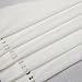 Grelucgo Set of 6 Handmade Hemstitched White Table Placemats 12x18 Inches