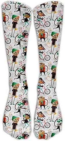 Hipster Monkey Compression Socks Long Socks Football Socks Sports Stockings