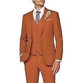 Wangyue Mens Suit 3 Piece Slim Fit Suit for Men Formal Business Suit Wedding Groom Prom Tuxedo Dinner Party