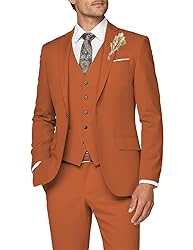 Men Suit 3 Piece Suits for Men Wedding Groom Slim