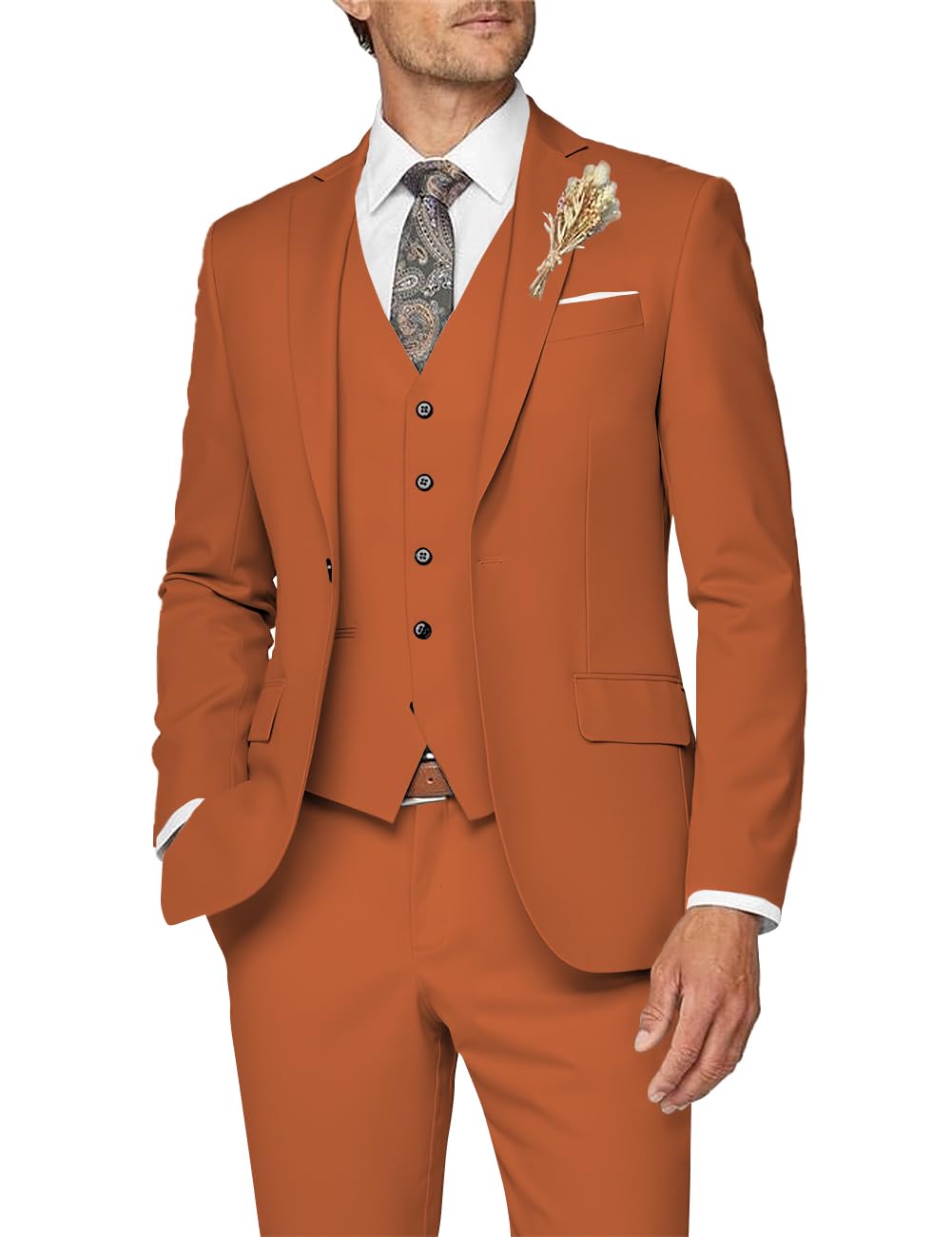 Men Suit 3 Piece Suits for Men Wedding Groom Slim