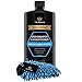 Car Wash Concentrate - Soap and Conditioner & Chenille Microfiber Glove Kit- Clean and Condition Truck or Vehicle Paint without Damaging Wax Protection - 18oz TriNova