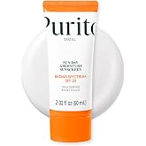 PURITO Korean Sunscreen SPF 50 for Sensitive Skin, 2.02 fl.oz | Lightest Texture, No White Cast, Broad Spectrum UVA/UVB, Oil-