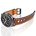 for Samsung Galaxy Watch 46mm / Gear S3 Bands, Loxan 22mm Premium Soft Genuine Leather Watch Band, Replacement Smart Watch Strap for Gear S3 Frontier/Classic, Brown