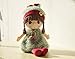HWD Kawaii 17 inch Stuffed Plush Girl Toy Doll.Good Dolly Gift for Kids Baby Lover.(Green)
