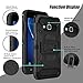Venoro Galaxy Sky Case, Galaxy J3 Case, Heavy Duty Shockproof Rugged Three-Layer Full Body Protection Case Cover with Belt Swivel Clip and Kickstand for Samsung Galaxy J3 / Express Prime (Black)