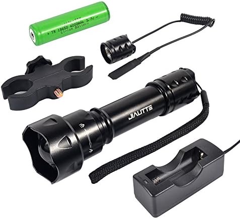 Infrared IR 850nm Night Vision Flashlight JIALITTE F20 Zoomable Infrared Light Torch with 38mm Lens for Night Vision Device